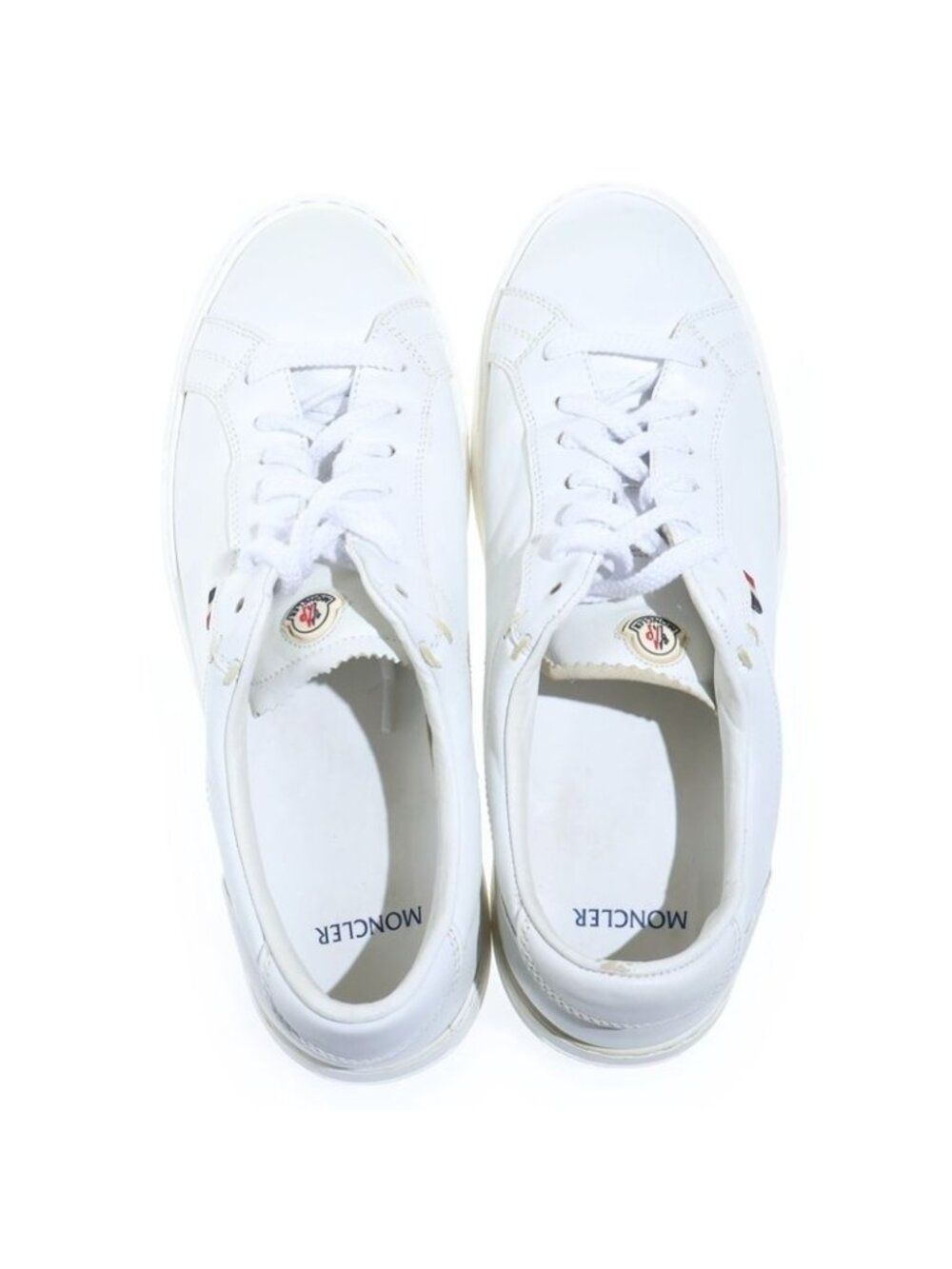 Moncler Monaco Tricolor Tag Low Cut Sneakers White - Picture 4 of 6